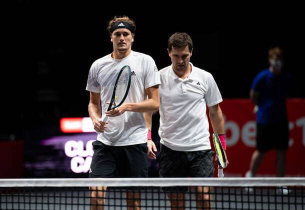 bett1HULKS CHAMPIONSHIP 2020, Cologne, Cologne Alexander Zverev GER and Mischa Zverev GER bett1HULKS CHAMPIONSHIP