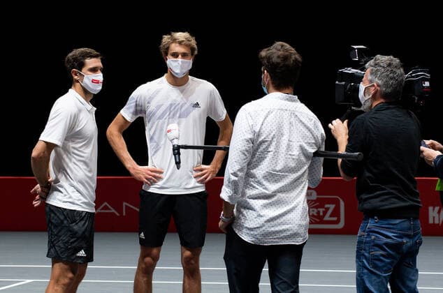 bett1HULKS CHAMPIONSHIP 2020, Cologne, Cologne Alexander Zverev GER and Mischa Zverev GER bett1HULKS CHAMPIONSHIP