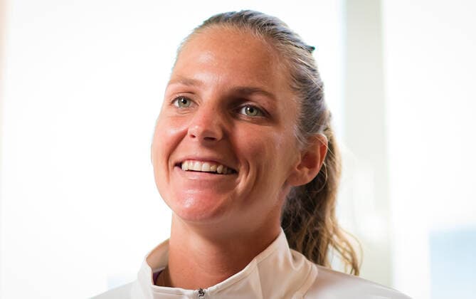 October 20, 2020, Ostrava, CZECH REPUBLIC: Karolina Pliskova of the Czech Republic talks to the media at the 2020 J&T Banka Ostrava Open WTA, Tennis Damen Premier tennis tournament Ostrava CZECH REPUBLIC - ZUMAa181 20201020_zaa_a181_057 Copyright: xRobxPrangex