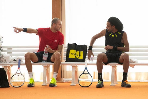 Dustin Brown, Brayden String, Men Doubles Tennis Wolffkran Open ATP Challenger TC Ismaning Ismaning Bavaria Germany 20 October 2020 Â Copyright: xJuergenxHasenkopfx
