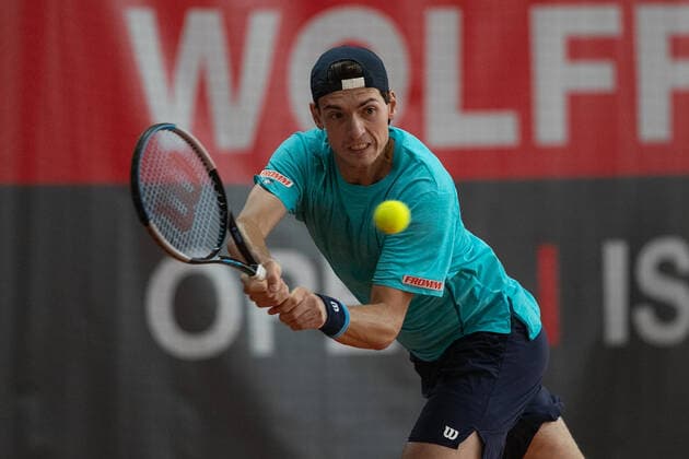 Marc Andrea Huesler SUI Tennis Wolffkran Open ATP Challenger TC Ismaning Ismaning Bavaria Germany 21 October 2020 Â Copyright: xJuergenxHasenkopfx