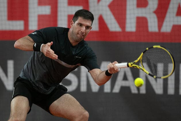 Federico Delbonis ARG Tennis Wolffkran Open ATP Challenger TC Ismaning Ismaning Bavaria Germany 21 October 2020 Â Copyright: xJuergenxHasenkopfx