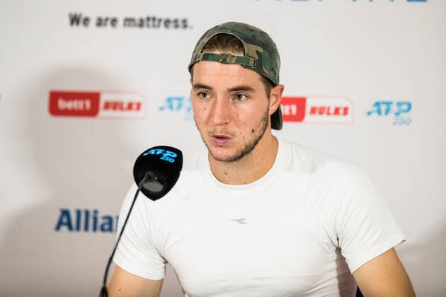 bett1HULKS Championship ATP 250 Cologne, 21 10 2020 Jan Lennard STRUFF GER at the press conference bett1HULKS Championship ATP 250 on 21 10 2020 in Cologne LANXESSarena , Germany Copyright: xBEAUTIFULxSPORTS Wunderlx
