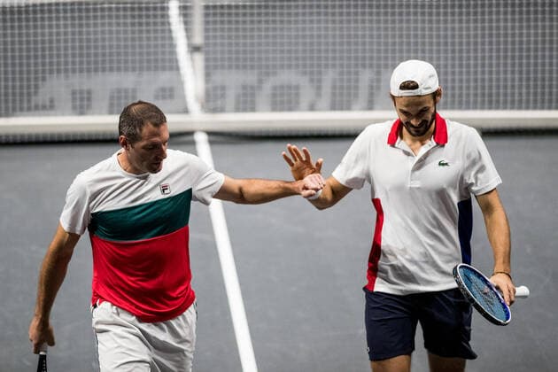 bett1HULKS Championship ATP 250 Cologne, 22 10 2020 Jonathan EHRLICH ISR in doubles with Hugo NYS MON bett1HULKS Championship ATP 250 on 22 10 2020 in Cologne LANXESSarena , Germany Copyright: xBEAUTIFULxSPORTS Wunderlx