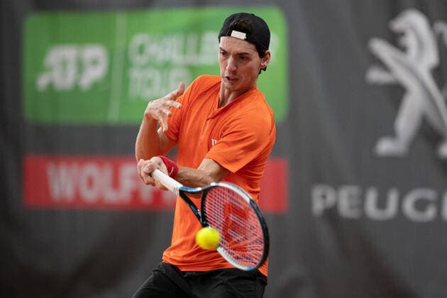 Marc Andrea Huesler SUI Tennis Wolffkran Open ATP Challenger TC Ismaning Ismaning Bavaria Germany 22 October 2020 Â Copyright: xJuergenxHasenkopfx