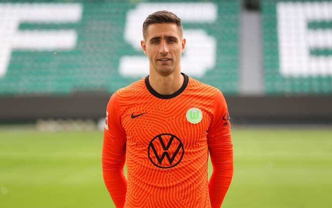 Goalkeeper Koen Casteels VfL Wolfsburg 1 BL, portrait date 2020 2021, Wolfsburg