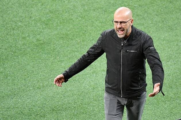 Leverkusen, Bayarena, 22 10 20, Europa League Bayer 04 Leverkusen OGC Nice Trainer Peter Bosz Leverkusen Europa League Bayer 04 Leverkusen OGC Nice Leverkusen Copyright: xEibner-Pressefotox EP_eer