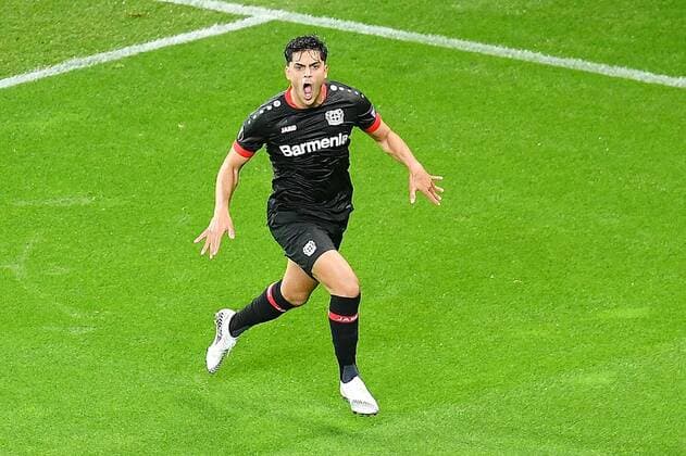 Leverkusen, Bayarena, 22 10 20, Europa League Bayer 04 Leverkusen OGC Nice Nadiem Amiri Leverkusen cheers after his goal in the 1 0 Europa League Bayer 04 Leverkusen OGC Nice Leverkusen Copyright: xEibner-Pressefotox EP_eer