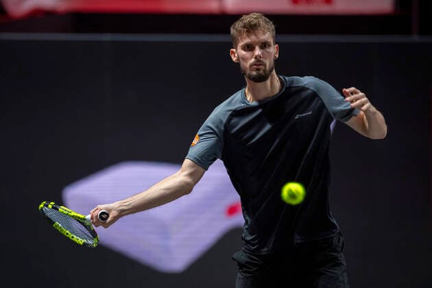 In the Oscar OTTE GER , Oscar OTTE GER vs Diego SCHWARTZMAN ARG , TENNIS, bett1HULKS Championship, 22 10 2020, GER, TENNIS, ATP TOUR, bett1HULKS Championship,Oscar OTTE GER vs Diego SCHWARTZMAN ARG , 22 10 2020 KOELN Copyright: xEibnerxPressefotox xBenjaminxSOELZERx EP_BSO