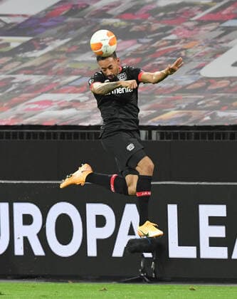Karim Bellarabi Bayer 04 Leverkusen 22 10 2020, Football, UEFA Europa League, Season 2020 2021, 1 Matchday, Bayer 04 Leverkusen OGC Nice 6 2 Photo TEAM2sportphoto Leverkusen BayArena North Rhine-Westphalia Germany Team2