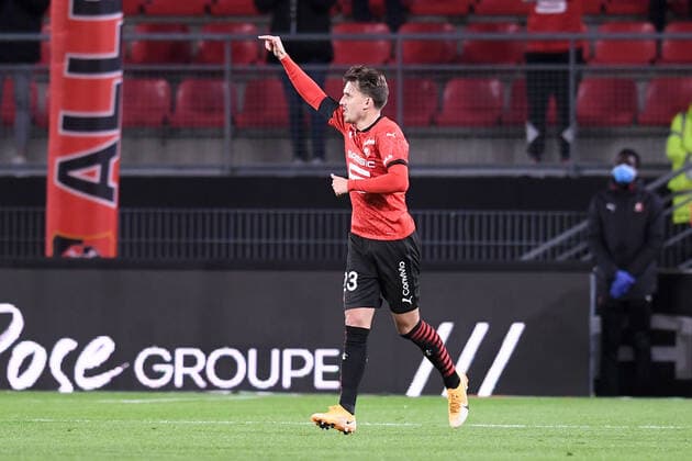 JOIE - FAIR PLAY - 23 ADRIEN HUNOU (REN) FOOTBALL : Rennes vs Angers - Ligue 1 Uber Eats - 23 10 2020 FEP Panoramic 