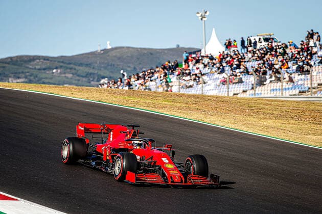 FORMULA 1 HEINEKEN PORTUGUESE GRAND PRIX 2020 23 10 2020, Autodromo Internacional do Algarve, Portimao, FORMULA 1 HEINEKEN PORTUGUESE GRAND PRIX 2020, in the picture Sebastian Vettel GER 5 , Scuderia Ferrari nordphotoxBratic nph00250