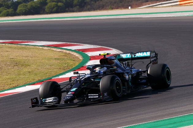 FORMULA 1 HEINEKEN PORTUGUESE GRAND PRIX 2020 23 10 2020, Autodromo Internacional do Algarve, Portimao, FORMULA 1 HEINEKEN PORTUGUESE GRAND PRIX 2020, in the picture Valtteri Bottas FIN 77 , Mercedes AMG Petronas F1 Team nordphotoxBratic nph00250