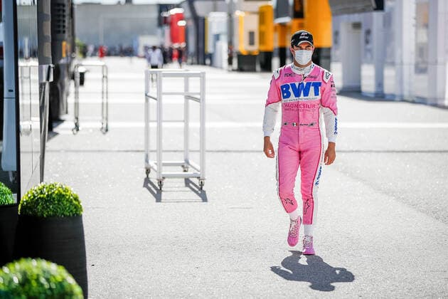 FORMULA 1 HEINEKEN PORTUGUESE GRAND PRIX 2020 23 10 2020, Autodromo Internacional do Algarve, Portimao, FORMULA 1 HEINEKEN PORTUGUESE GRAND PRIX 2020, in the picture Sergio Perez MEX 11 , BWT Racing Point F1 Team nordphotoxBratic nph00250
