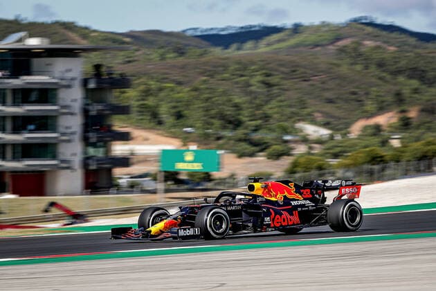 FORMULA 1 HEINEKEN PORTUGUESE GRAND PRIX 2020 23 10 2020, Autodromo Internacional do Algarve, Portimao, FORMULA 1 HEINEKEN PORTUGUESE GRAND PRIX 2020, in the picture Max Verstappen NEL 33 , Aston Martin Red Bull Racing nordphotoxBratic nph00250
