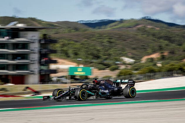 FORMULA 1 HEINEKEN PORTUGUESE GRAND PRIX 2020 23 10 2020, Autodromo Internacional do Algarve, Portimao, FORMULA 1 HEINEKEN PORTUGUESE GRAND PRIX 2020, in the picture Lewis Hamilton GB 44 , Mercedes AMG Petronas F1 Team nordphotoxBratic nph00250