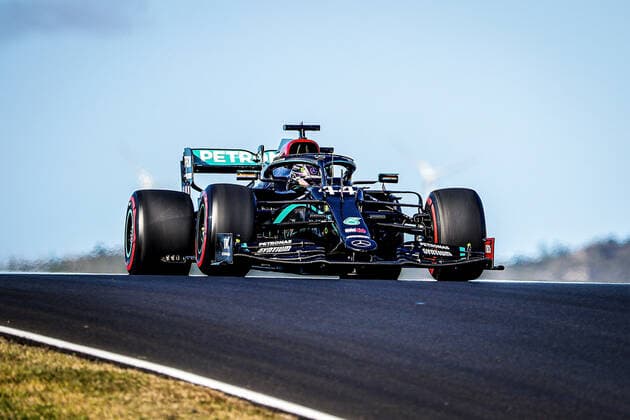 FORMULA 1 HEINEKEN PORTUGUESE GRAND PRIX 2020 23 10 2020, Autodromo Internacional do Algarve, Portimao, FORMULA 1 HEINEKEN PORTUGUESE GRAND PRIX 2020, in the picture Lewis Hamilton GB 44 , Mercedes AMG Petronas F1 Team nordphotoxBratic nph00250