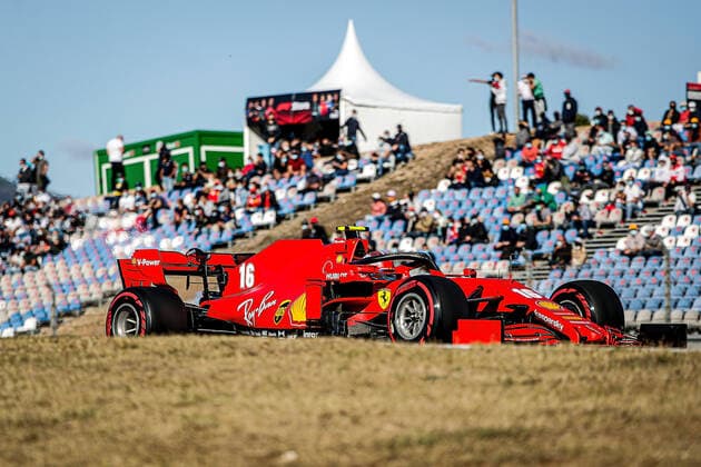 FORMULA 1 HEINEKEN PORTUGUESE GRAND PRIX 2020 23 10 2020, Autodromo Internacional do Algarve, Portimao, FORMULA 1 HEINEKEN PORTUGUESE GRAND PRIX 2020, in the picture Charles Leclerc MCO 16 , Scuderia Ferrari nordphotoxBratic nph00250