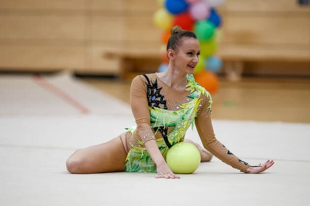 1 preliminary round of the Bundesliga 1 2 in rhythmic gymnastics 24 10 2020 Marlene Kriebel TV Dahn e V 1 preliminary round of the Bundesliga 1 2 in rhythmic gymnastics on 24 10 2020 in the multifunctional hall of the Hermann Neuberger Sportschule in Saarbruecken Saarland Copyright: xBEAUTIFULxSPORTS U.xFassbenderx