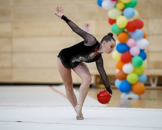 1 preliminary round of the Bundesliga 1 2 in rhythmic gymnastics 24 10 2020 Mia Kaercher Steh Kopf e V 1 preliminary round of the Bundesliga 1 2 in rhythmic gymnastics on 24 10 2020 in the multifunctional hall of the Hermann Neuberger Sportschule in Saarbruecken Saarland Copyright: xBEAUTIFULxSPORTS U.xFassbenderx
