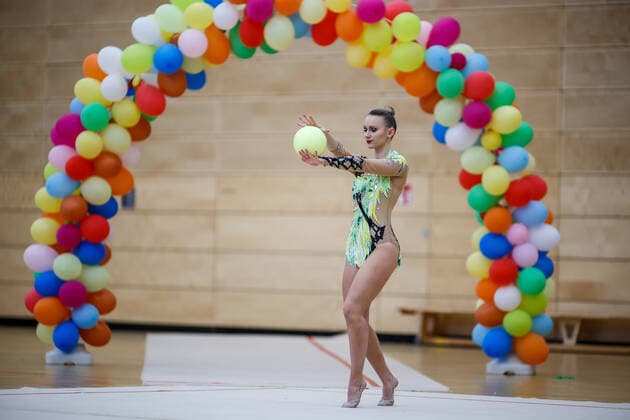 1 preliminary round of the Bundesliga 1 2 in rhythmic gymnastics 24 10 2020 Marlene Kriebel TV Dahn e V 1 preliminary round of the Bundesliga 1 2 in rhythmic gymnastics on 24 10 2020 in the multifunctional hall of the Hermann Neuberger Sportschule in Saarbruecken Saarland Copyright: xBEAUTIFULxSPORTS U.xFassbenderx