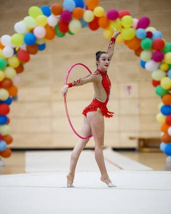 1 preliminary round of the Bundesliga 1 2 in rhythmic gymnastics 24 10 2020 Viktoria Sauer TSV 03 Mommenheim 1 preliminary round of the Bundesliga 1 2 in rhythmic gymnastics on 24 10 2020 in the multifunctional hall of the Hermann Neuberger Sportschule in Saarbruecken Saarland Copyright: xBEAUTIFULxSPORTS U.xFassbenderx