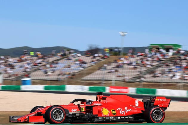 FORMULA 1 HEINEKEN PORTUGUESE GRAND PRIX 2020 24 10 2020, Autodromo Internacional do Algarve, Portimao, FORMULA 1 HEINEKEN PORTUGUESE GRAND PRIX 2020, in the picture Sebastian Vettel GER 5 , Scuderia Ferrari nordphotoxBratic nph00250