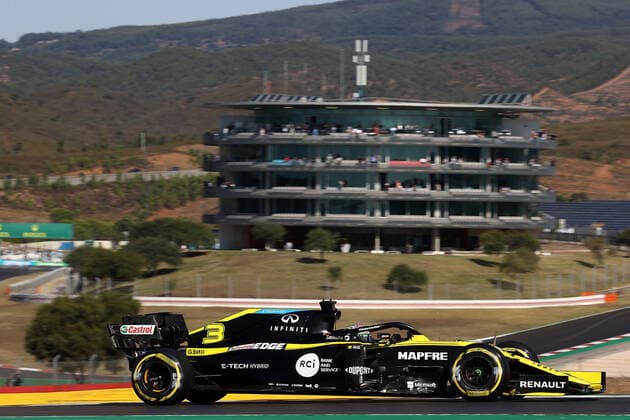 FORMULA 1 HEINEKEN PORTUGUESE GRAND PRIX 2020 24 10 2020, Autodromo Internacional do Algarve, Portimao, FORMULA 1 HEINEKEN PORTUGUESE GRAND PRIX 2020, in the picture Daniel Ricciardo AUS 3 , Renault DP World F1 Team nordphotoxBratic nph00250