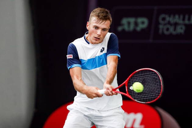 In the picture Kacper ZUK POL at the FUTURE NORD ITF World Tennis Tour M25 on 24 10 2020 in Hamburg Hamburg Tennis Association, Germany