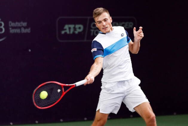In the picture Kacper ZUK POL at the FUTURE NORD ITF World Tennis Tour M25 on 24 10 2020 in Hamburg Hamburg Tennis Association, Germany