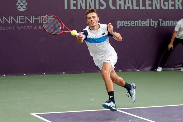 In the picture Kacper ZUK POL at the FUTURE NORD ITF World Tennis Tour M25 on 24 10 2020 in Hamburg Hamburg Tennis Association, Germany
