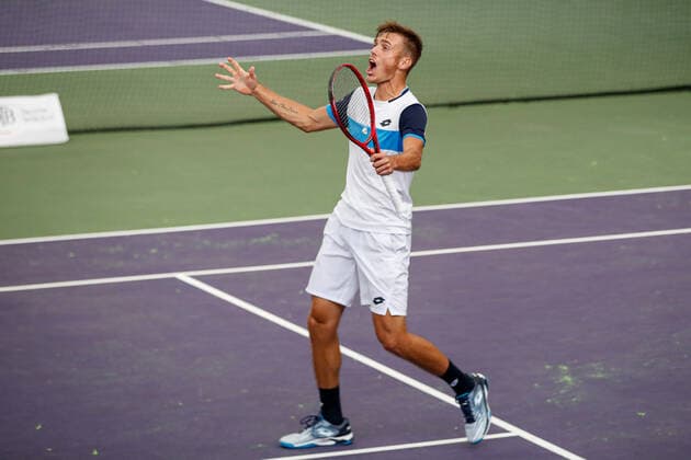 In the picture Kacper ZUK POL at the FUTURE NORD ITF World Tennis Tour M25 on 24 10 2020 in Hamburg Hamburg Tennis Association, Germany