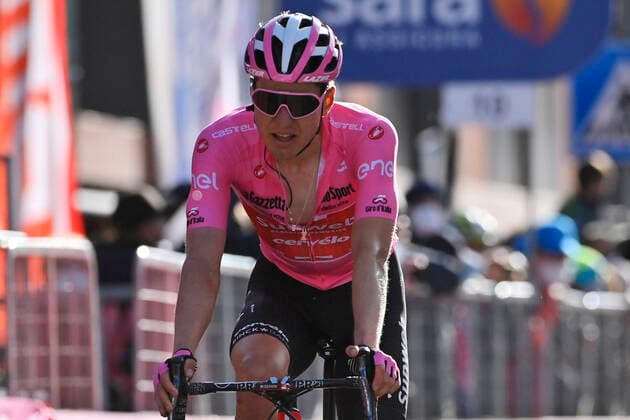 Photo Marco Alpozzi LaPresse October 24, 2020 Italy Cycling Giro d Italia 2020 - 103th edition - Stage 20 - From Alba to Sestriere In the pic: KELDERMAN Wilco TEAM SUNWEB  Copyright: xMarcoxAlpozzi LaPressex