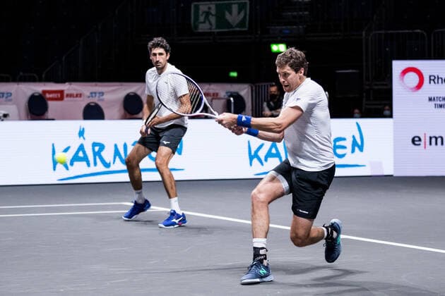 bett1HULKS Championship ATP 250 Cologne, 24 10 2020 OSWALD and DANIELL semi-final doubles Marcus DANIELL NZL and Philipp OSWALD AUT vs Kevin KRAWIETZ GER and Andreas MIES GER 3 bett1HULKS Championship ATP 250 on 24 10 2020 in Cologne LANXESSarena , Germany Copyright: xBEAUTIFULxSPORTS Wunderlx