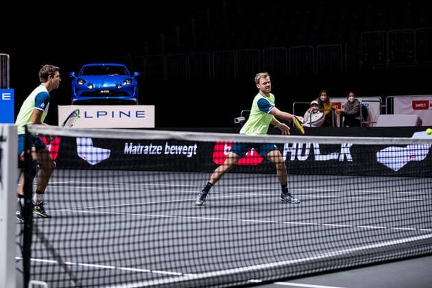 bett1HULKS Championship ATP 250 Cologne, 24 10 2020 MIES and KRAWIETZ semi-final doubles Marcus DANIELL NZL and Philipp OSWALD AUT vs Kevin KRAWIETZ GER and Andreas MIES GER 3 bett1HULKS Championship ATP 250 on 24 10 2020 in Cologne LANXESSarena , Germany Copyright: xBEAUTIFULxSPORTS Wunderlx