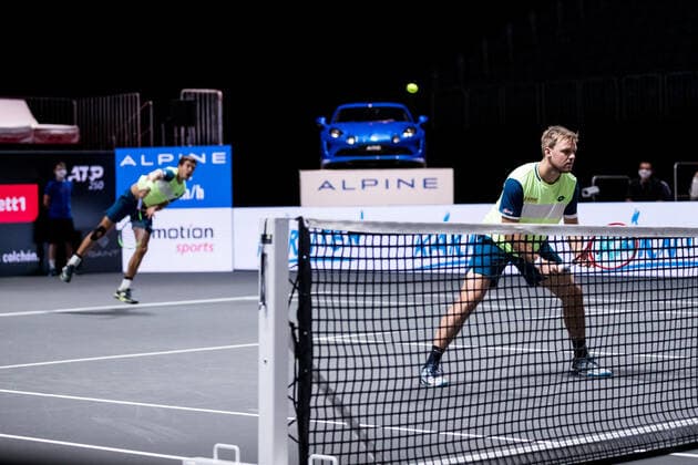 bett1HULKS Championship ATP 250 Cologne, 24 10 2020 MIES and KRAWIETZ semi-final doubles Marcus DANIELL NZL and Philipp OSWALD AUT vs Kevin KRAWIETZ GER and Andreas MIES GER 3 bett1HULKS Championship ATP 250 on 24 10 2020 in Cologne LANXESSarena , Germany Copyright: xBEAUTIFULxSPORTS Wunderlx