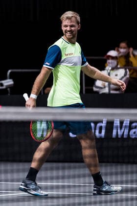bett1HULKS Championship ATP 250 Cologne, 24 10 2020 Laughing Kevin Krawietz semi-final doubles Marcus DANIELL NZL and Philipp OSWALD AUT vs Kevin KRAWIETZ GER and Andreas MIES GER 3 bett1HULKS Championship ATP 250 on 24 10 2020 in Cologne LANXESSarena , Germany Copyright: xBEAUTIFULxSPORTS Wunderlx