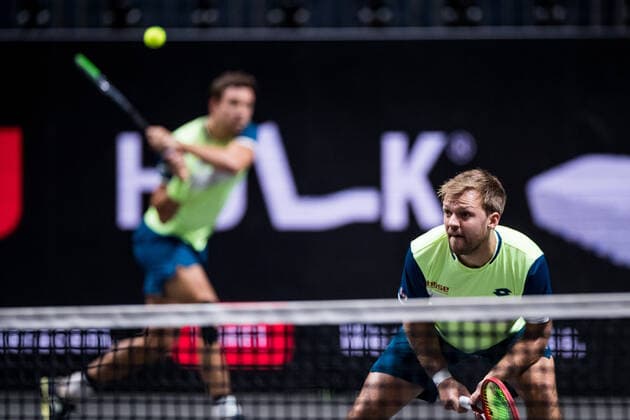 bett1HULKS Championship ATP 250 Cologne, 24 10 2020 MIES and KRAWIETZ semi-final doubles Marcus DANIELL NZL and Philipp OSWALD AUT vs Kevin KRAWIETZ GER and Andreas MIES GER 3 bett1HULKS Championship ATP 250 on 24 10 2020 in Cologne LANXESSarena , Germany Copyright: xBEAUTIFULxSPORTS Wunderlx