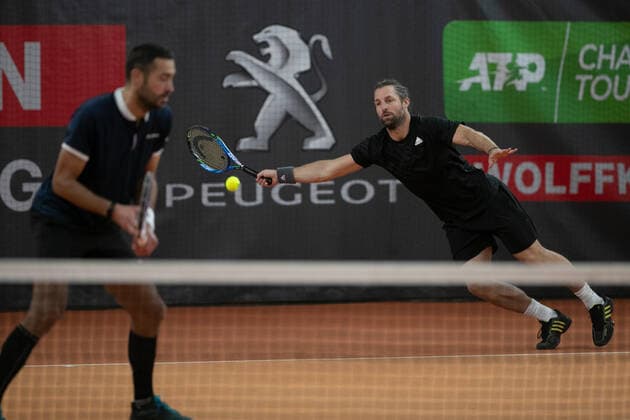 Andre Begemann, David Pel, Men Doubles Tennis Wolffkran Open ATP Challenger TC Ismaning Ismaning Bavaria Germany 24 October 2020 Â Copyright: xJuergenxHasenkopfx
