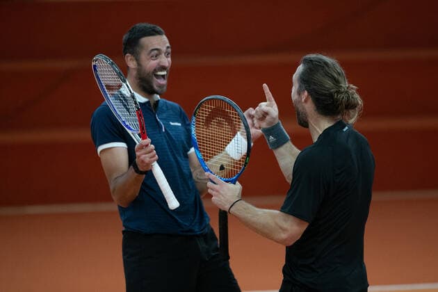 Andre Begemann, David Pel rejoice after the victory, cheers, joy, emotion, mens doubles, final, final Tennis Wolffkran Open ATP Challenger TC Ismaning Ismaning Bavaria Germany 24 October 2020 Â Copyright: xJuergenxHasenkopfx