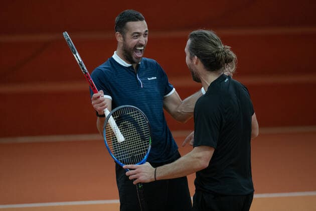 Andre Begemann, David Pel rejoice after the victory, cheers, joy, emotion, mens doubles, final, final Tennis Wolffkran Open ATP Challenger TC Ismaning Ismaning Bavaria Germany 24 October 2020 Â Copyright: xJuergenxHasenkopfx