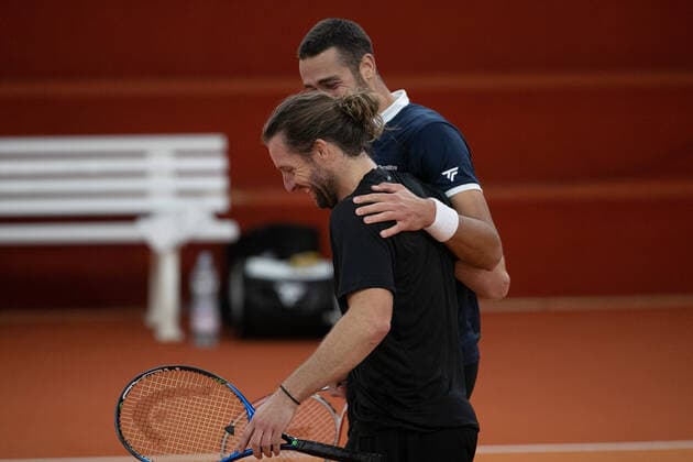 Andre Begemann, David Pel rejoice after the victory, cheers, joy, emotion, mens doubles, final, final Tennis Wolffkran Open ATP Challenger TC Ismaning Ismaning Bavaria Germany 24 October 2020 Â Copyright: xJuergenxHasenkopfx