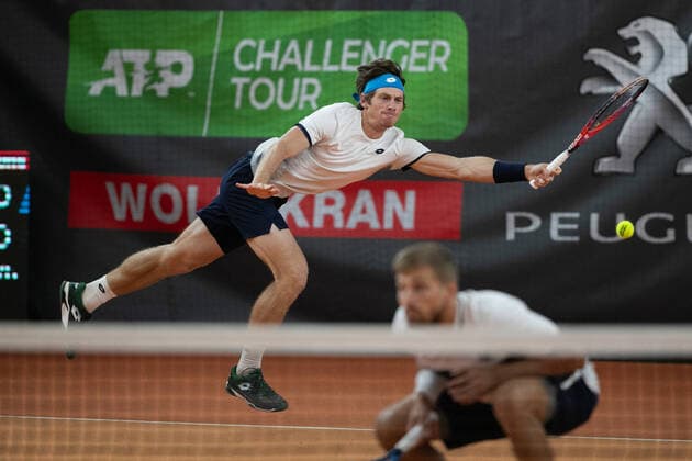 Lloyd Glasspool, Alex Lawson, Men Doubles Tennis Wolffkran Open ATP Challenger TC Ismaning Ismaning Bavaria Germany 24 October 2020 Â Copyright: xJuergenxHasenkopfx