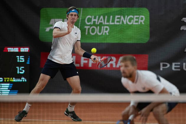 Lloyd Glasspool, Alex Lawson, Men Doubles Tennis Wolffkran Open ATP Challenger TC Ismaning Ismaning Bavaria Germany 24 October 2020 Â Copyright: xJuergenxHasenkopfx