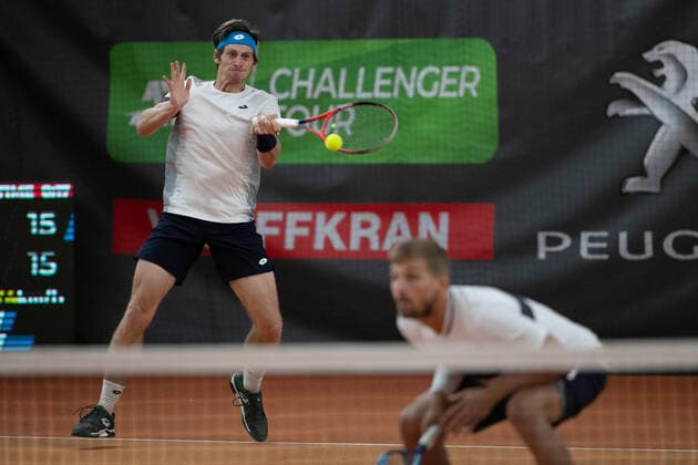 Lloyd Glasspool, Alex Lawson, Men Doubles Tennis Wolffkran Open ATP Challenger TC Ismaning Ismaning Bavaria Germany 24 October 2020 Â Copyright: xJuergenxHasenkopfx