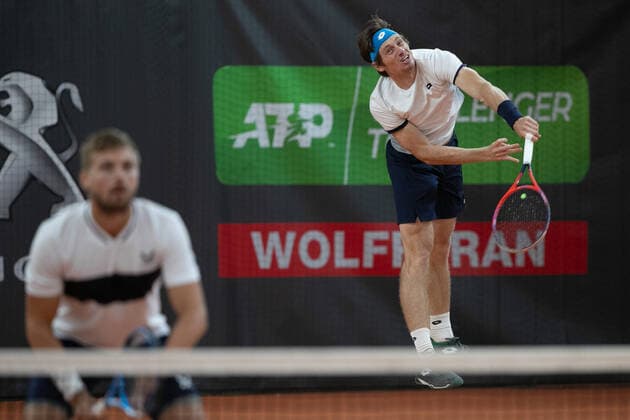 Lloyd Glasspool, Alex Lawson, Men Doubles Tennis Wolffkran Open ATP Challenger TC Ismaning Ismaning Bavaria Germany 24 October 2020 Â Copyright: xJuergenxHasenkopfx