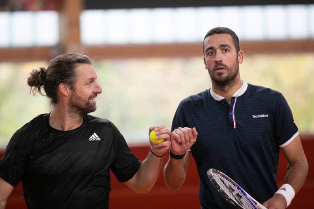 Andre Begemann, David Pel, Men Doubles Tennis Wolffkran Open ATP Challenger TC Ismaning Ismaning Bavaria Germany 24 October 2020 Â Copyright: xJuergenxHasenkopfx