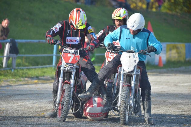 24 10 2020,Motoball Bundesliga, MSC Philippsburg vs Typhoon Mörsch Duel for the ball ksp
