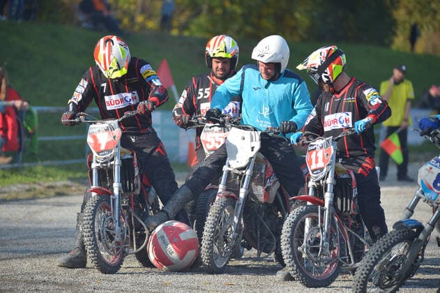 24 10 2020,Motoball Bundesliga, MSC Philippsburg vs Typhoon Mörsch Duel for the ball ksp
