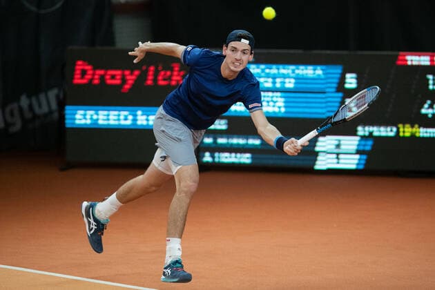 Marc Andrea Huesler SUI Tennis Wolffkran Open ATP Challenger TC Ismaning Ismaning Bavaria Germany 24 October 2020 Â Copyright: xJuergenxHasenkopfx